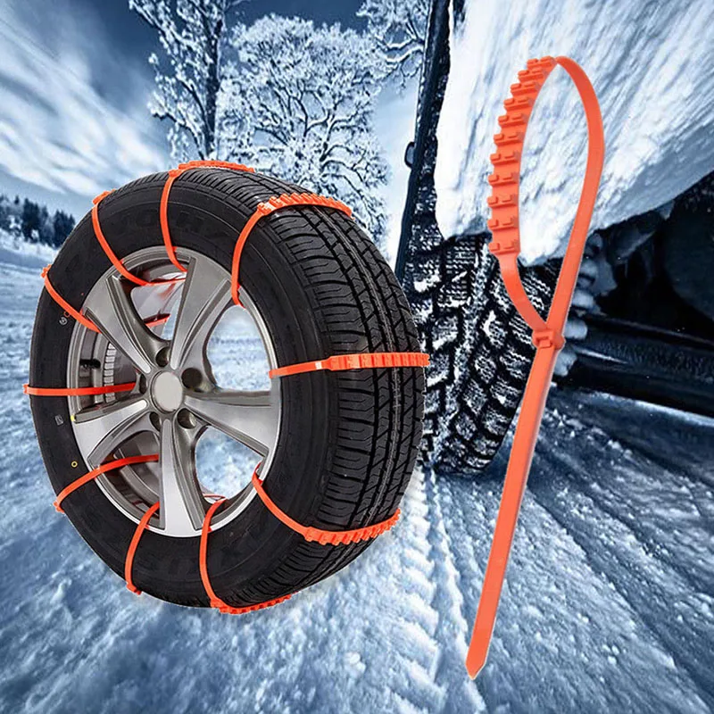 10/20Pcs Car Anti Skid Snow Chains Car Winter Tire Wheels Chains Winter Outdoor Snow Tire Emergency Anti-Skid Auto Wheels Access