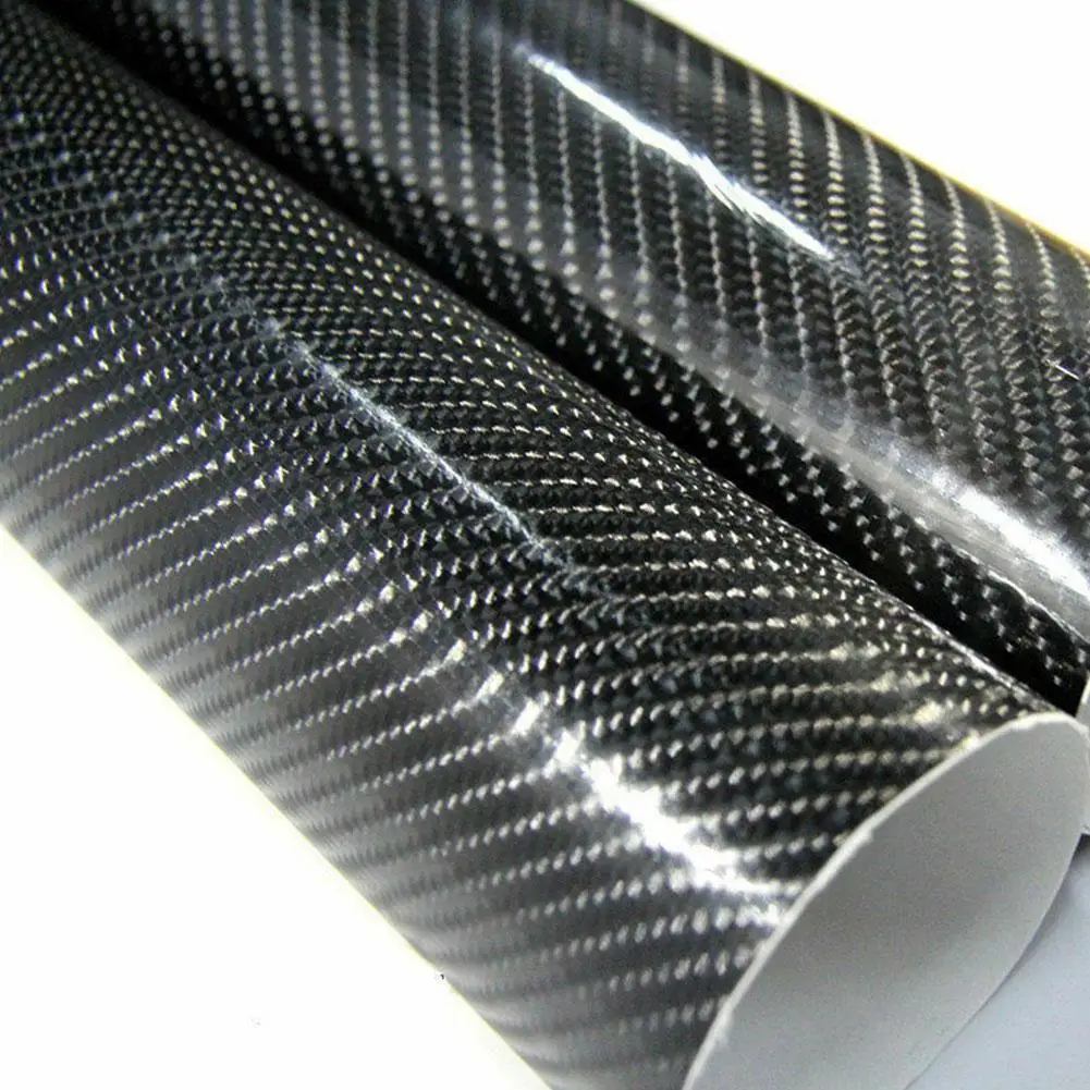 7D Carbon Fiber Vinyl Car Wrap Sheet Roll Film Car Stickers and Decal Moto Auto Styling Accessories 30CMX152CM Auto Decals Sheet