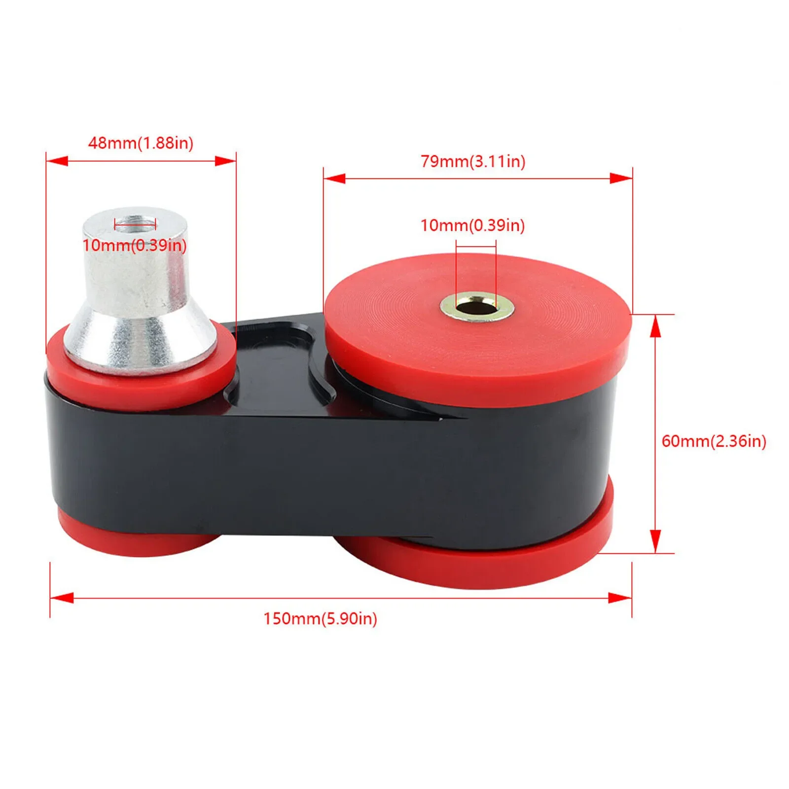 85A Duramet New Rear Engine Mount Bushing Polyurethane For 2014-2019 Ford Fiesta