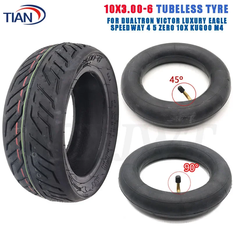 CST 10X3.00-6 Tubeless Tyre for Dualtron VICTOR LUXURY EAGLE Speedway 4 5 Zero 10X Kugoo M4 Electric Scooters 10×3.0 Tube Tire