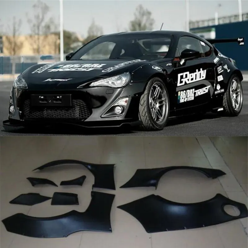 For 8PCS Toyota 86 GT86 Car Wide-Body Accessories Side Splitter Dedicated ABS Plastic Refit Body Kit Spoiler 2012-2017 Year