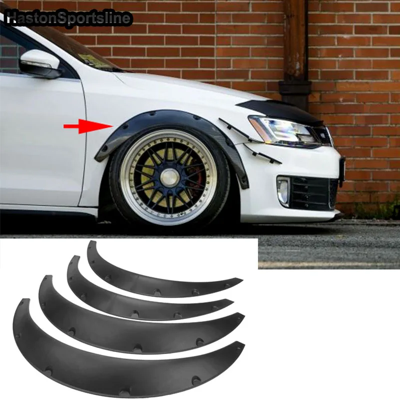 For Audi A1 A3 A4 A5 A6 A7 A8 Q2 Q3 Q5 Q7 Universal Flexible Car Fender Flares Extra Wide Body Wheel Arches Car Accessories