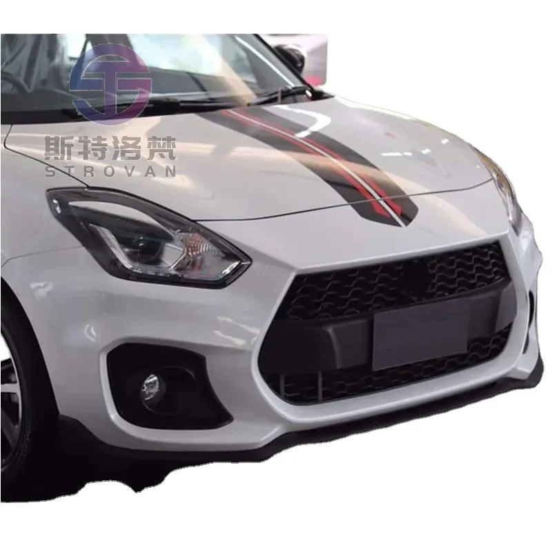 For Suzuki Swift 2017 2018 2019 Bodykit Pp Front Bumper Side Skirts Rear Bumper Sport Body Kit for swift 2018