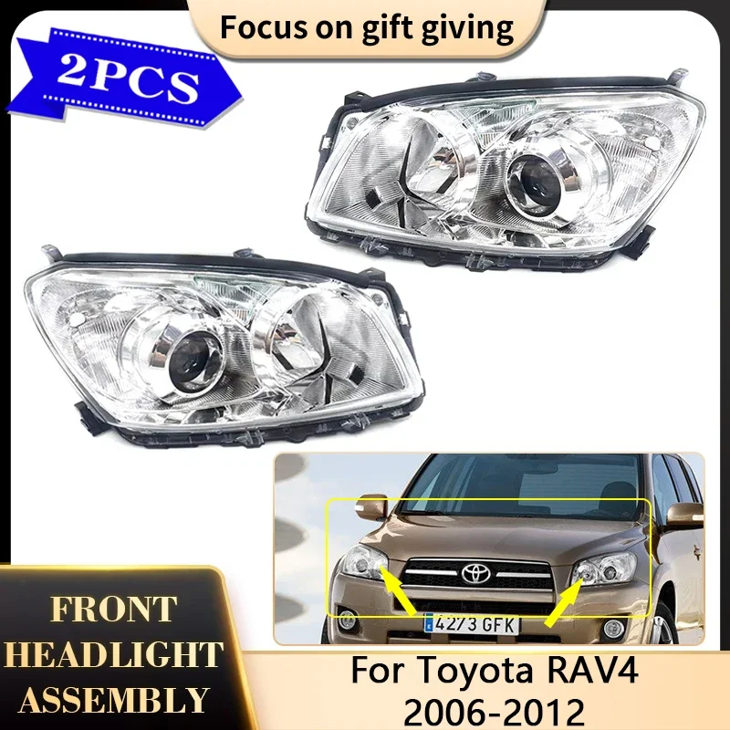 For Toyota RAV4 2006 2007 2008 2009 2010 2011 2012 Headlight Assembly Halogen Front Head Light Lamp Running Driver Accessories