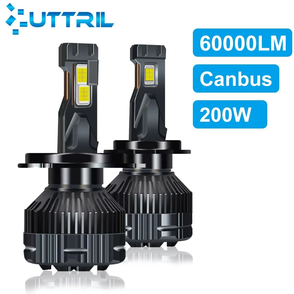 H4 H7 Canbus LED Car LED Headlight 200W 60000LM H1 H8 H9 H11 9005 HB3 9006 HB4 Auto LED Lamp High Power Fog Light 6000K 12V