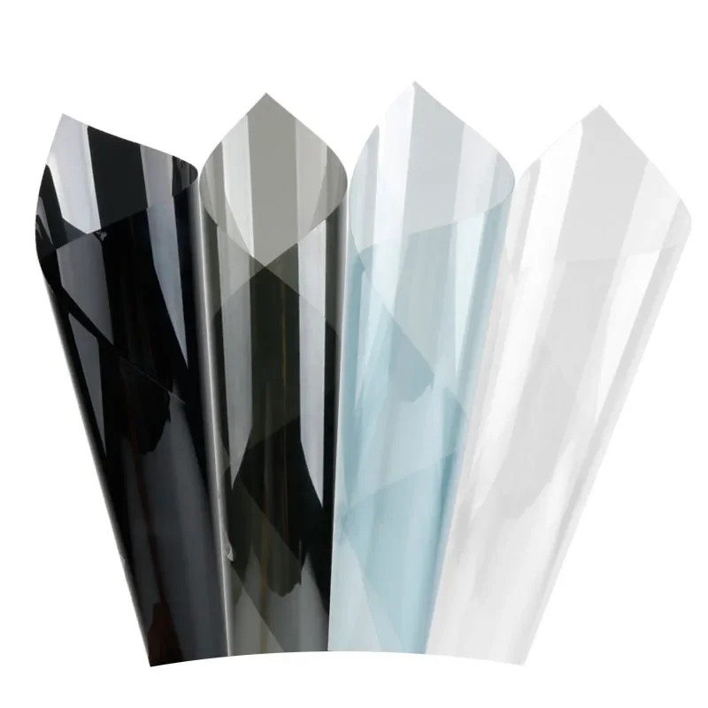 Multi-Size Clear Window Film Transparent Security Glass Film 4 Mil Safety Self Adhesive Window Tint Explosion Shatter-proof Foil