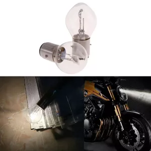 1/2PCS Halogen Headlamps Bulbs ATV Moped Scooter Lights 12V 35W B35 BA20D Motor Halogen Bulb