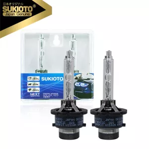 2PCS SUKIOTO JAPAN DESIGN AUTHENTIC D2S D2R D4S D4R Xenon HID Bulb Car HeadLight Replacement 4300K 6000K 8000K OEM Headlamp Bulb