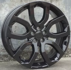All Black 20 Inch 20x8.0 5x108 Car Accessories Alloy Wheel Rims Fit For Land Rover Range Rover Velar Evoque
