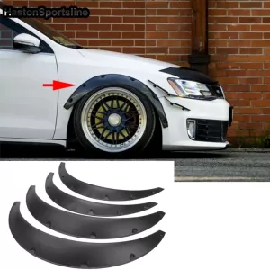 For Audi A1 A3 A4 A5 A6 A7 A8 Q2 Q3 Q5 Q7 Universal Flexible Car Fender Flares Extra Wide Body Wheel Arches Car Accessories