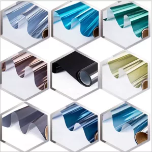 Insulation Window Film Solar Reflective Mirror Color Film Christmas Window Stickers Window Privacy Film 99% UV Cut Vinyl