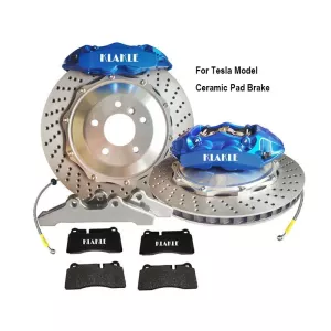 KLAKLE Car Part Supplier Rear Bake Drum Ceramic Pad Brake GT4 Brake Caliper Kits For Tesla Model Y Accessories