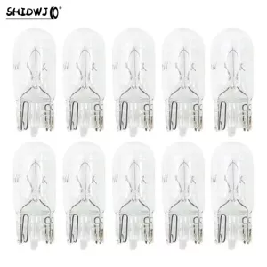 New 10pcs/set Car T10 Halogen W5W 12v Auto Lamp Bulbs Instrument Light Reading Lights Clearance Lamp Accessories